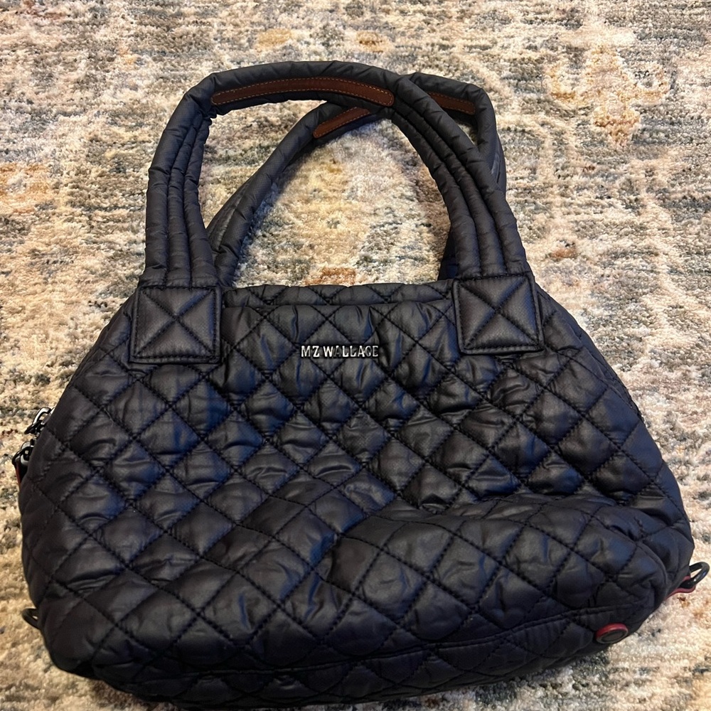 MZ Wallace Black Quilted Tote